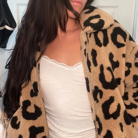 cheetah puffer jacket